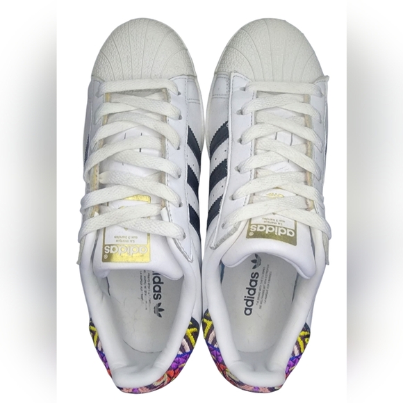 Adidas Superstar W/Embroidery, Womens 6 - Picture 4 of 8